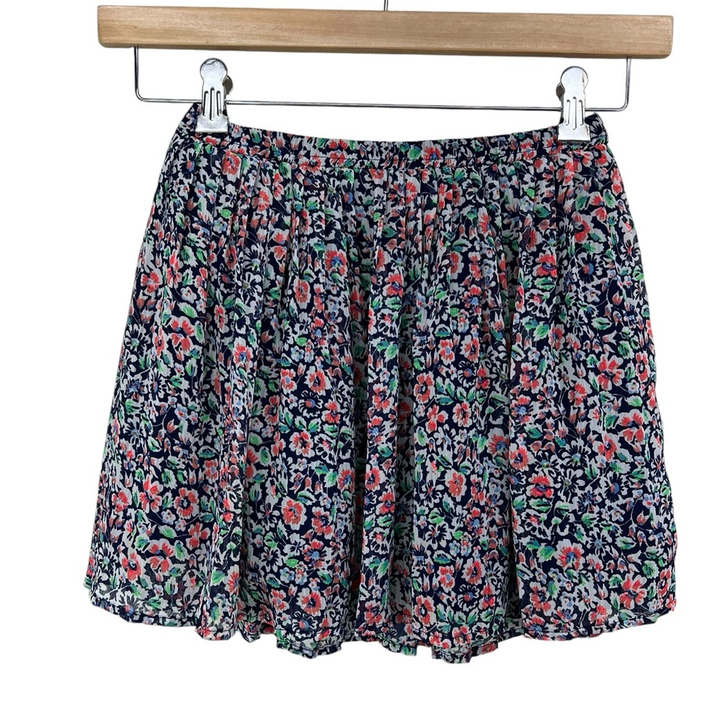 Old Navy Floral Mini Skirt Girls Large 10/12